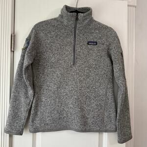 Patagonia Women Better Sweater Fleece Lined Quarter Zip Jacket- SZ Small